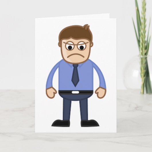 ZET EEN GLIMLACH OP JE GEZICHT *BAAS* OP VERJAARDA KAART (Voorkant)