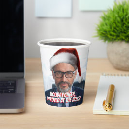 Zet een kerstmuts op | Grappig Kantoor vakantie fe Papieren Bekers