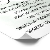 Zet een ring er om eucalyptus groen spel bord poster (Hoek)