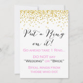 Zet een Ring op het 5x7"Teken Kaart (Voorkant)