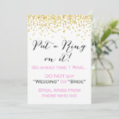 Zet een Ring op het 5x7"Teken Kaart (Staand voorkant)