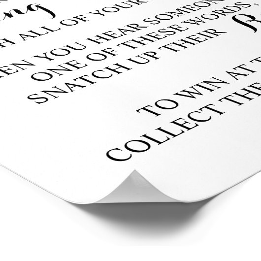 Zet een Ring op het Blauwe Vloerige Teken van het  Poster (Hoek)