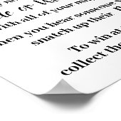 Zet een ring op het Marsala-douche Spel Bord Poster (Hoek)