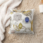 Zet een ring op het Sofa Bling Diamonds Jewelry Hi Kussen (Deken)