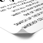 Zet een Ring op het vrijgezellenfeest trouwspel. Poster (Hoek)