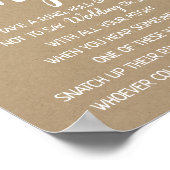 Zet een Ring op het vrijgezellenfeest trouwspel. Poster (Hoek)