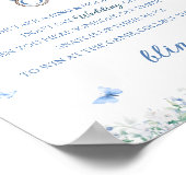 Zet een Ring op It Blue Chinoiserie Vrijgezellenfe Poster (Hoek)