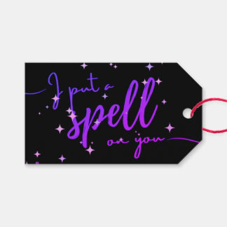 "Zet een spreuk op je" Halloween Gift Label Cadeaulabel