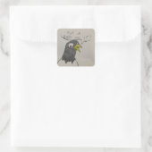 Zet een vogel op de Sticker (Tas)