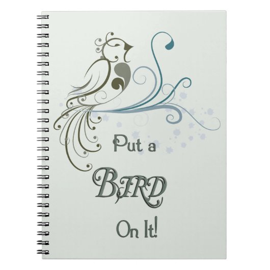 Zet een Vogel op het Notitieboek (Voorkant)