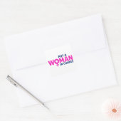 Zet een vrouw aan het hoofd - Vrouw President Vierkante Sticker (Envelop)