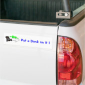 Zet er een Donk op! Bumpersticker (Op Truck)