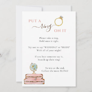 Zet er een ring op Travel Theme Vrijgezellenfeest  Kaart