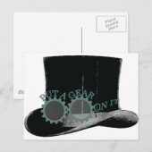 zet er een tandwiel op - steampunk briefkaart (Voorkant / Achterkant)