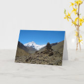 Zet Everest op • Wenskaart Kaart (Gele Bloem)
