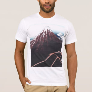 Zet Fuji ukiyo-E door Japans Hokusai op, T-shirt