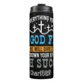 Zet God op de eerste plaats Thermosbeker (Voorkant)