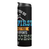 Zet God op de eerste plaats Thermosbeker (Geroteerd rechts)