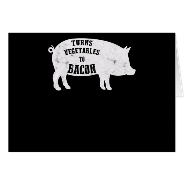 zet groenten om op Bacon | Funny BBQ Lovers (Voorkant Horizontaal)