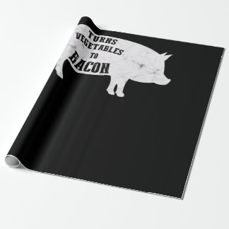 zet groenten om op Bacon | Funny BBQ Lovers Cadeaupapier