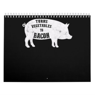 zet groenten om op Bacon   Funny BBQ Lovers Kalender