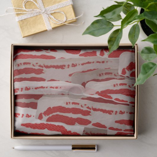 Zet hem in een bacon. tissuepapier (Geschenk)