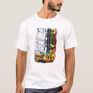 zet het afbeelding van grunge niet tegen t-shirt