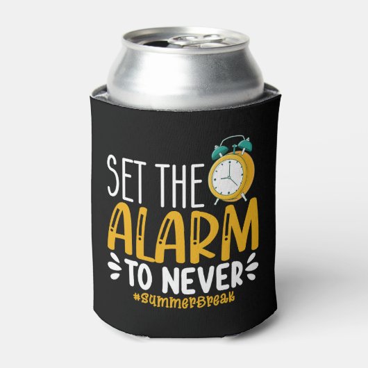 Zet het alarm om nooit grappig laatste dag van sch blikjeskoeler (Blikje Voorkant)