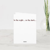 Zet het Griezelige Achtervolgde LEGE Briefpapier Feestdagen Kaart (Achterkant)