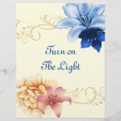 Zet het licht gepersonaliseerde papier aan (Voorkant)