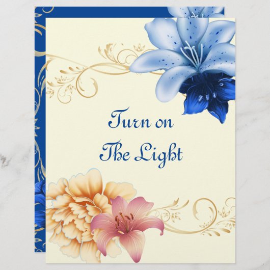 Zet het licht gepersonaliseerde papier aan (Voorkant / Achterkant)