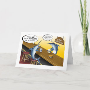 Zet het op mijn Bill Billfish Wenskaart Kaart