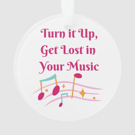 Zet het op Verliezen in Uw Muziek op een Ornament (achterkant)