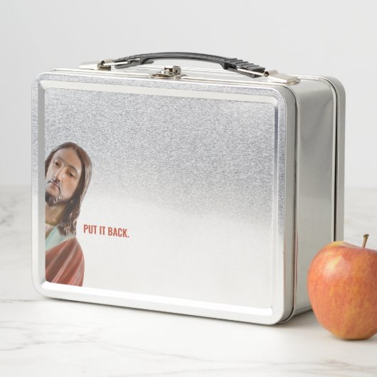 Zet het terug grappige Jezus op witte achtergrond (In situ)