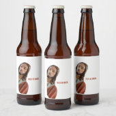 Zet het terug grappige Jezus op witte achtergrond Bier Etiket (Flessen)