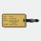 "Zet het terug, het is van mij" Bagagelabel (Achterkant horizontaal)