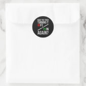 Zet het uit en aan _ Grappige Nerdy Computerwetens Ronde Sticker (Tas)