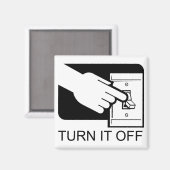 Zet het uit magneet (Voorkant / Achterkant)