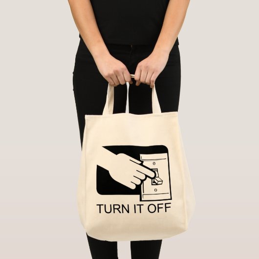 Zet het uit tote bag (Voorkant (product))