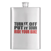 Zet het uit, zet het neer, rijd je bike flacon (Voorkant)