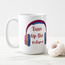 Zet het volume harder op een koffiemok