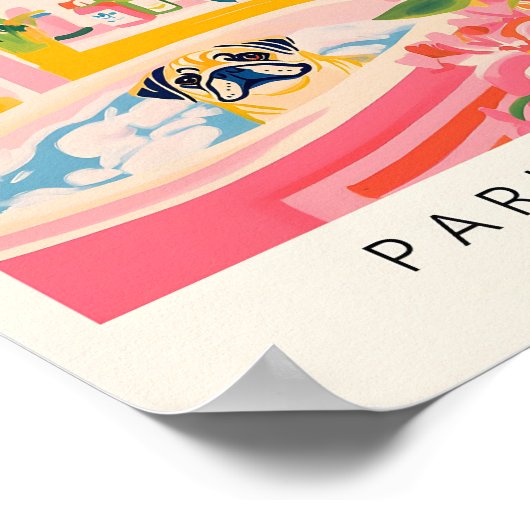 Zet in bad, Matisse print, grappige badkamer muur Poster (Hoek)