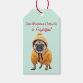 Zet in een Tracksuit "Frightful Weather" Gift Labe Cadeaulabel (Voorkant)
