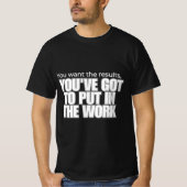 Zet in het werk t-shirt (Voorkant)