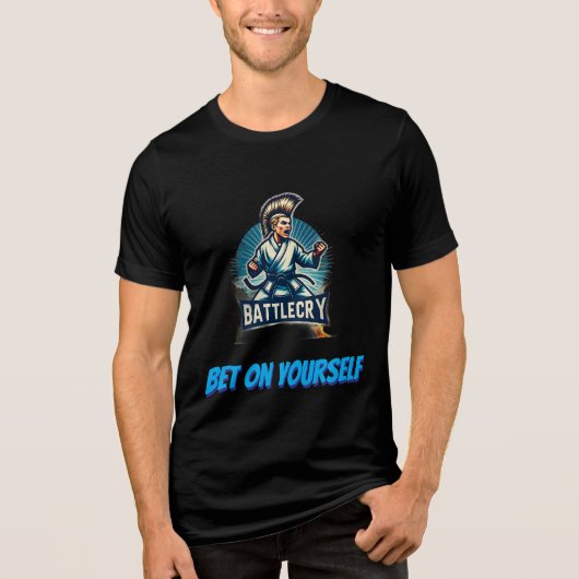 Zet in op Jezelf Volwassene Tri-Blend Shirt (Voorkant)
