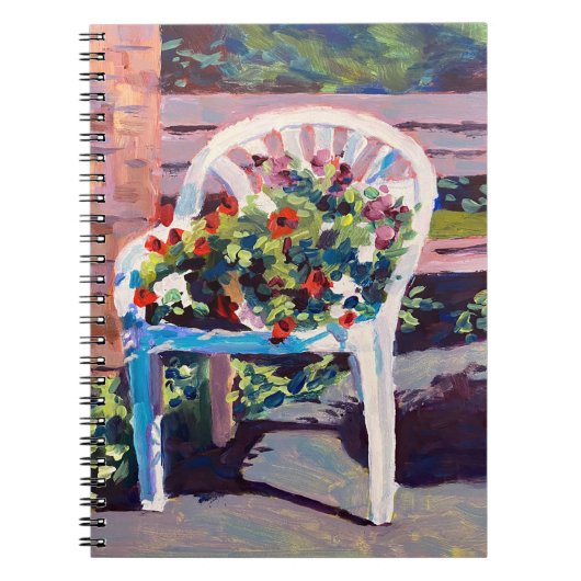 Zet je belangrijke notities in dit rood geel blauw notitieboek (Voorkant)