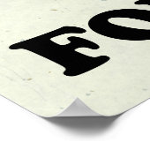 Zet je beste voet vooruit poster (Hoek)