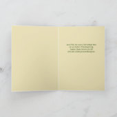 Zet je boom niet in voor de Thanksgiving Feestdagen Kaart (Binnen)