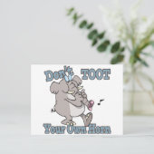zet je eigen cartoon van de hoorn - olifant niet a briefkaart (Staand voorkant)