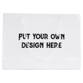 Zet je eigen ontwerp groot cadeauzakje (Achterkant)